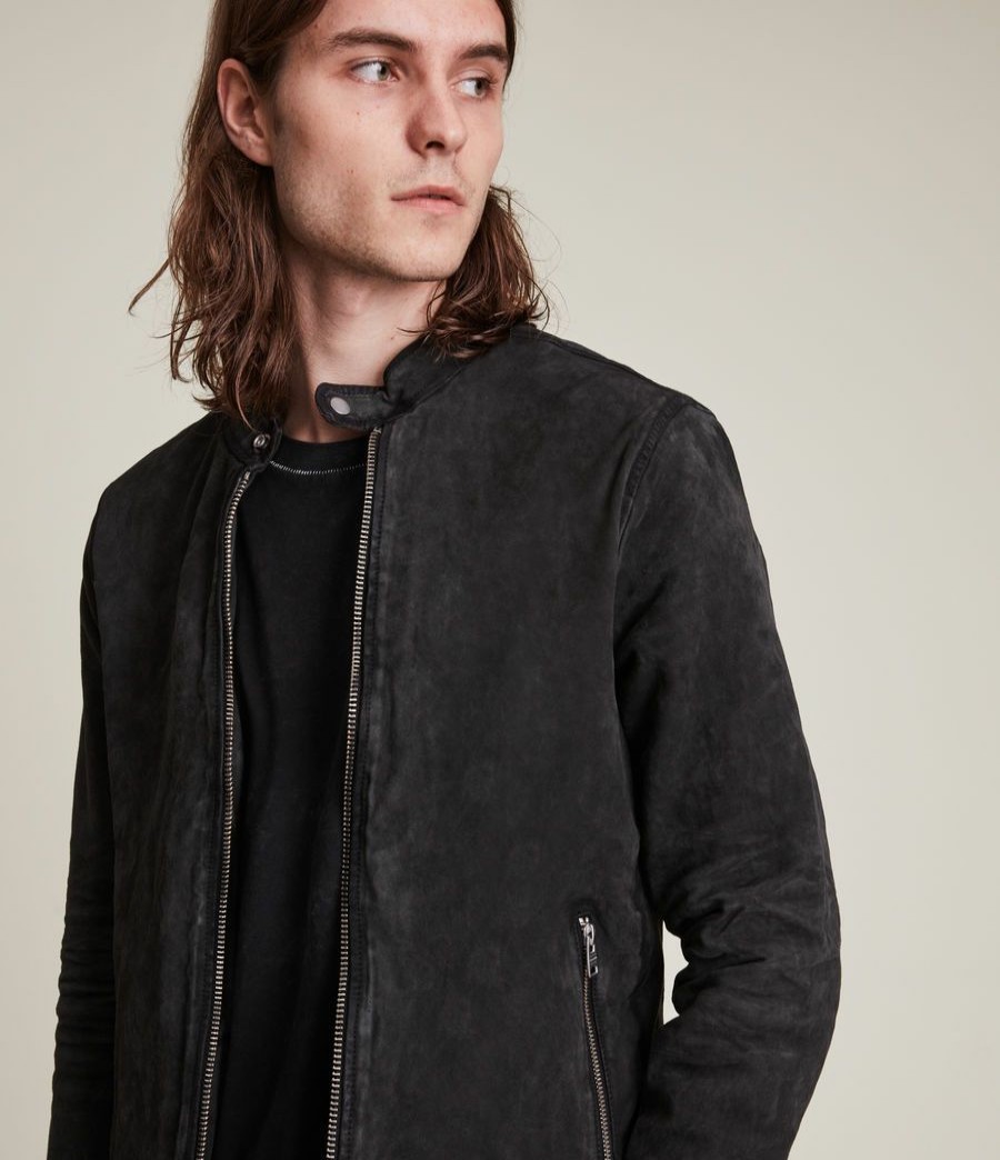 Men'S * | Shop Allsaints Malick Suede Jacket