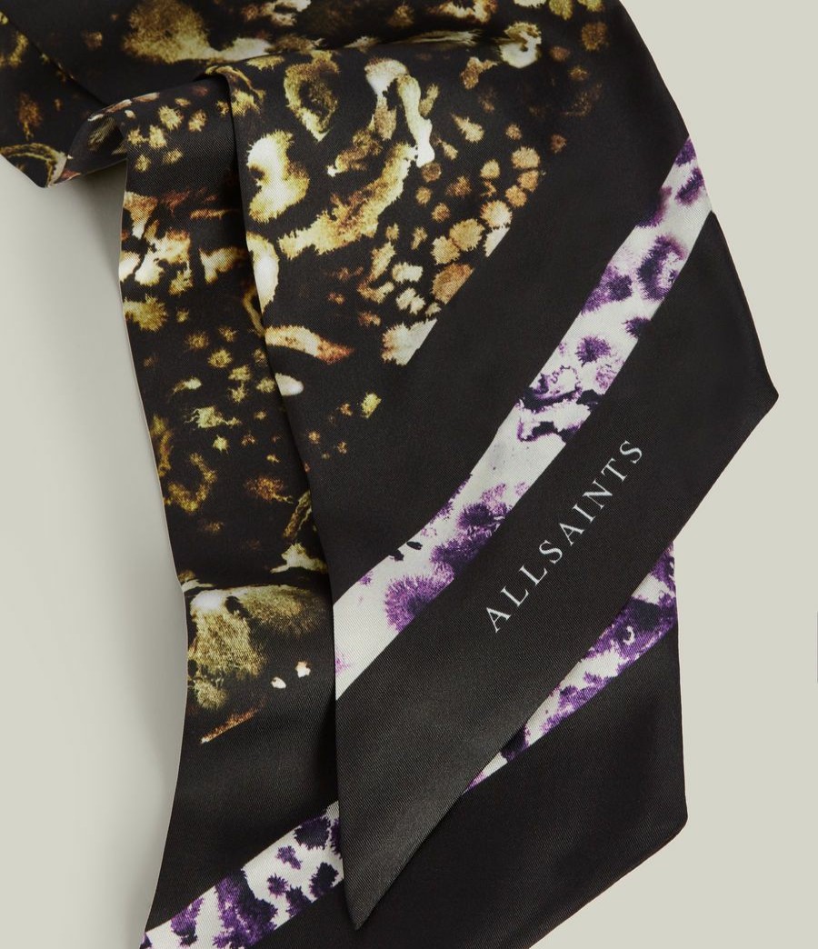 Women'S * | Shop Allsaints Kettu Skinny Silk Scarf