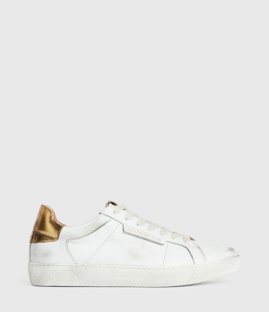 Women'S * | Shop Allsaints Sheer Low Top Leather Trainers