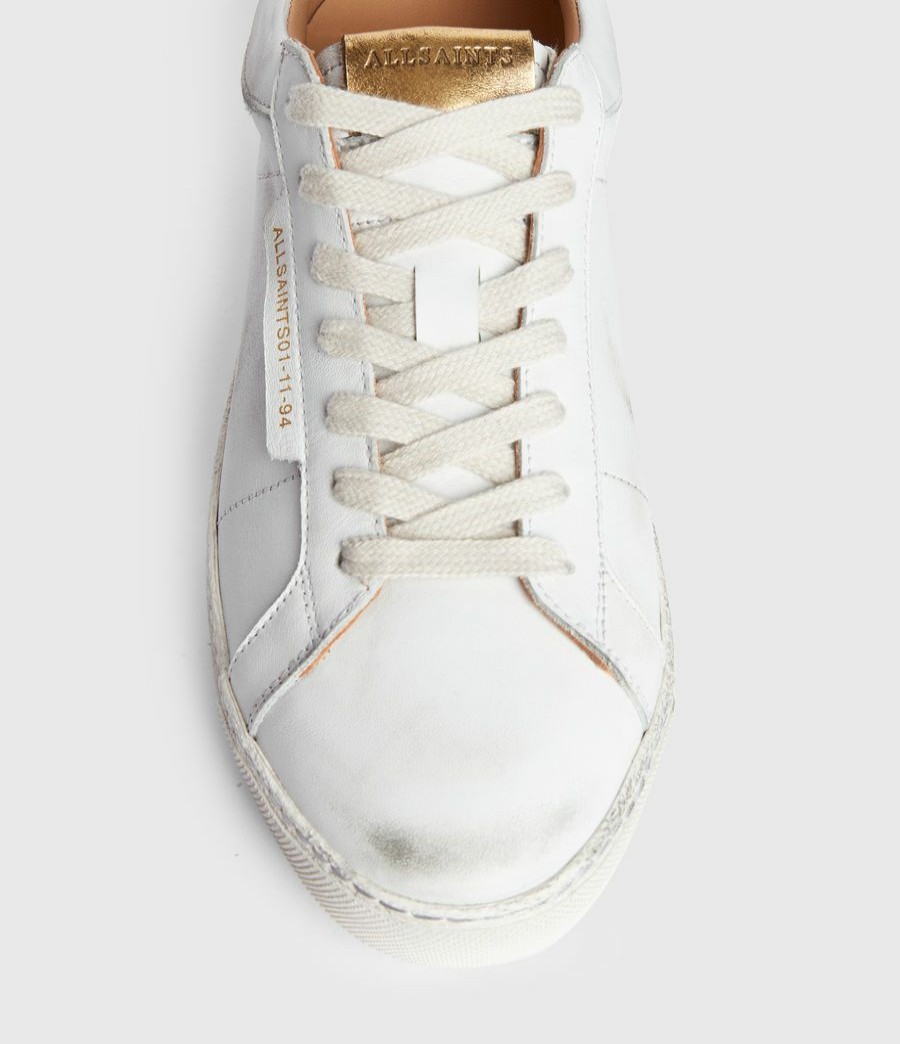 Women'S * | Shop Allsaints Sheer Low Top Leather Trainers