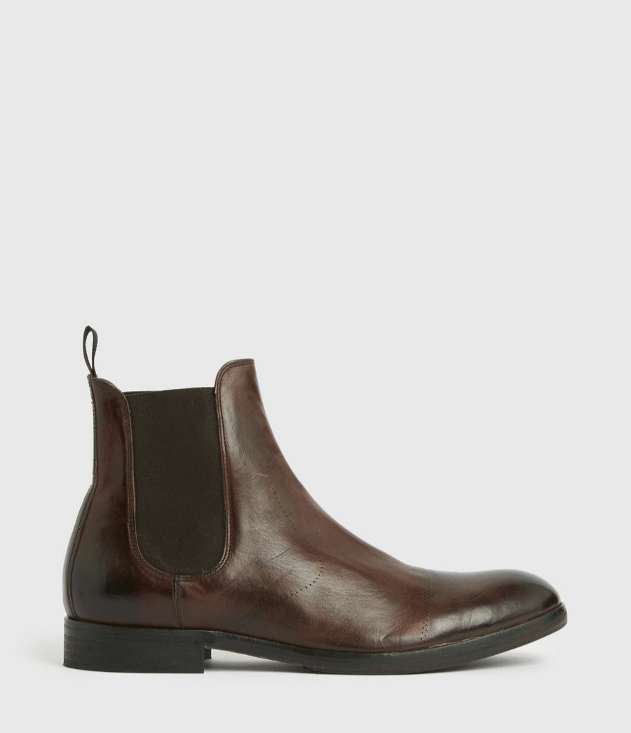 Men'S * | Shop Allsaints Jesiah Leather Boots