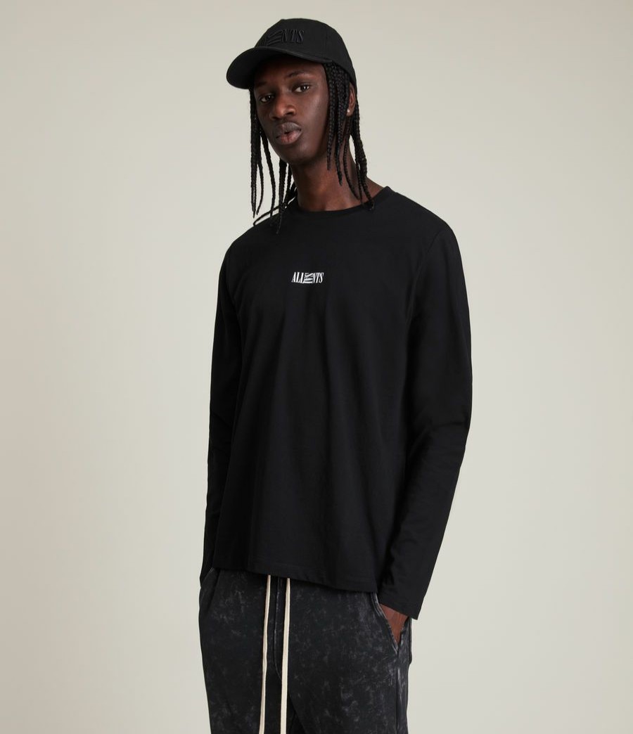 Men'S * | Shop Allsaints Opposition Long Sleeve T-Shirt