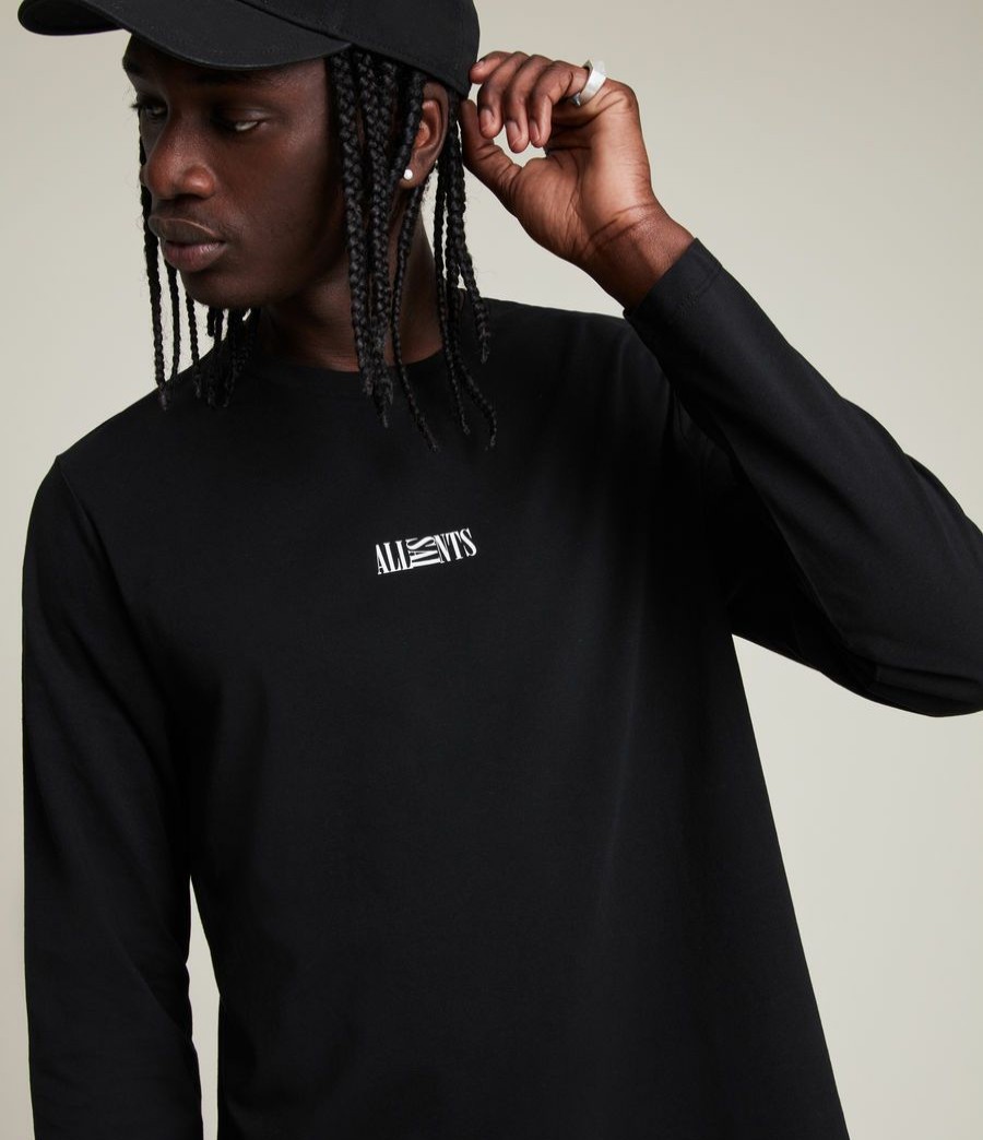 Men'S * | Shop Allsaints Opposition Long Sleeve T-Shirt