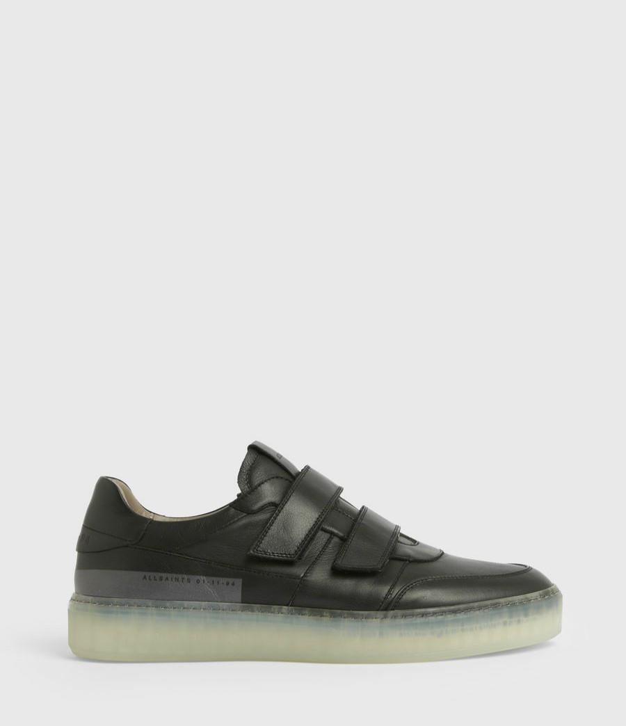 Men'S * | Shop Allsaints Jonah Low Top Leather Trainers