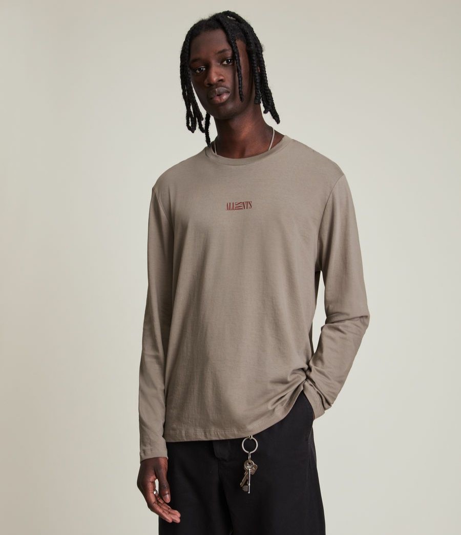 Men'S * | Shop Allsaints Opposition Long Sleeve T-Shirt