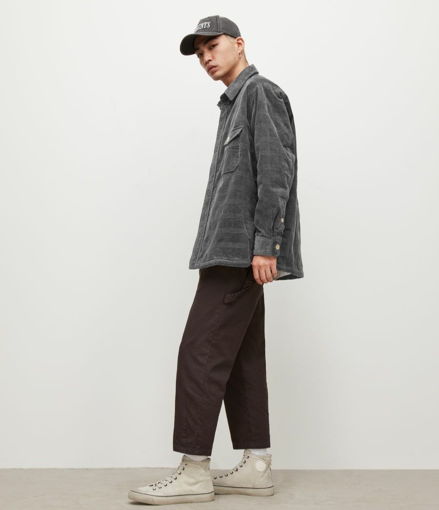 Men'S * | Shop Allsaints Ashi Sherpa Lined Corduroy Overshirt