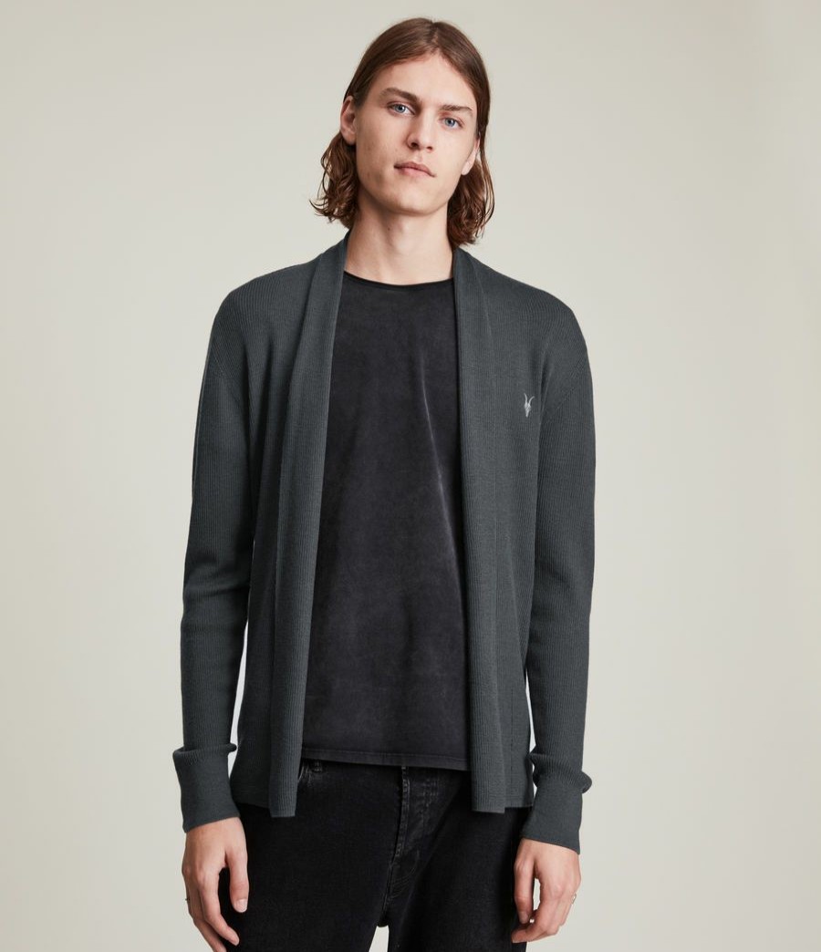 Men'S * | Shop Allsaints Mode Merino Open Cardigan