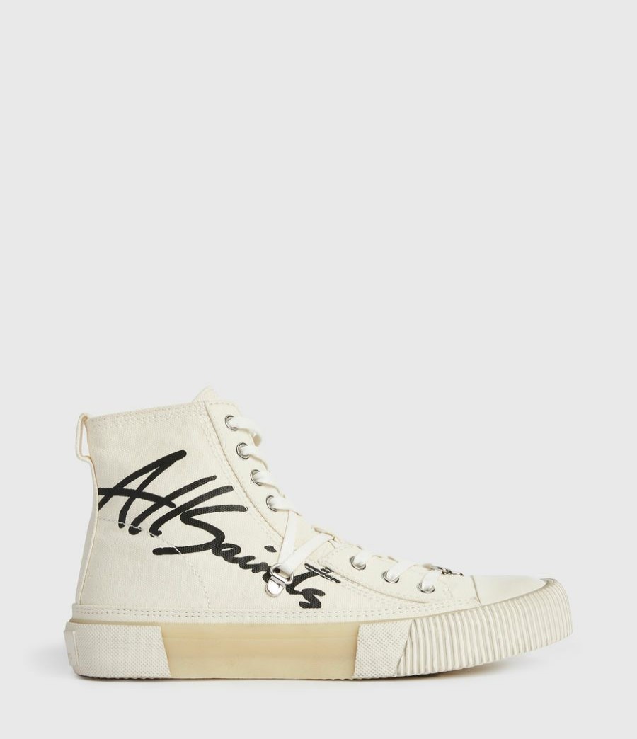 Women'S * | Shop Allsaints Elena Signature High Top Trainers