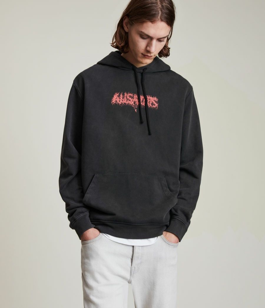 Men'S * | Shop Allsaints Aurocide Pullover Hoodie