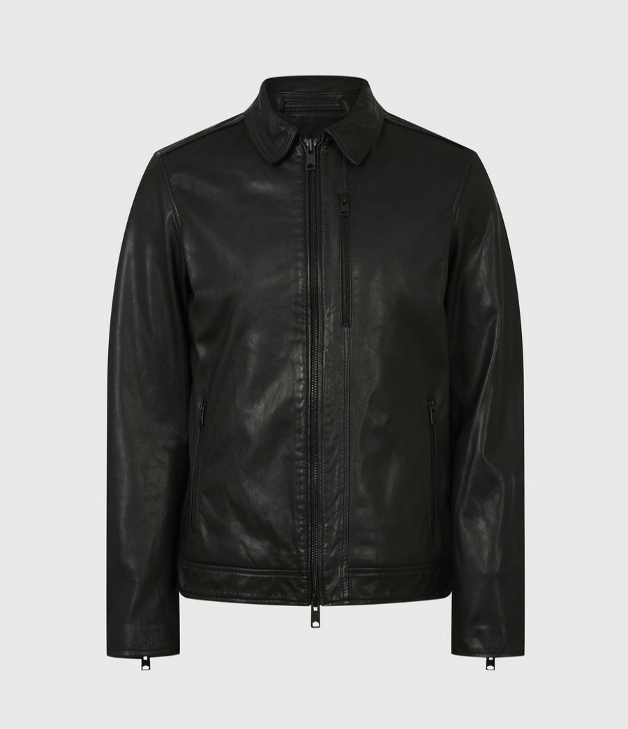 Men'S * | Shop Allsaints Timo Leather Jacket