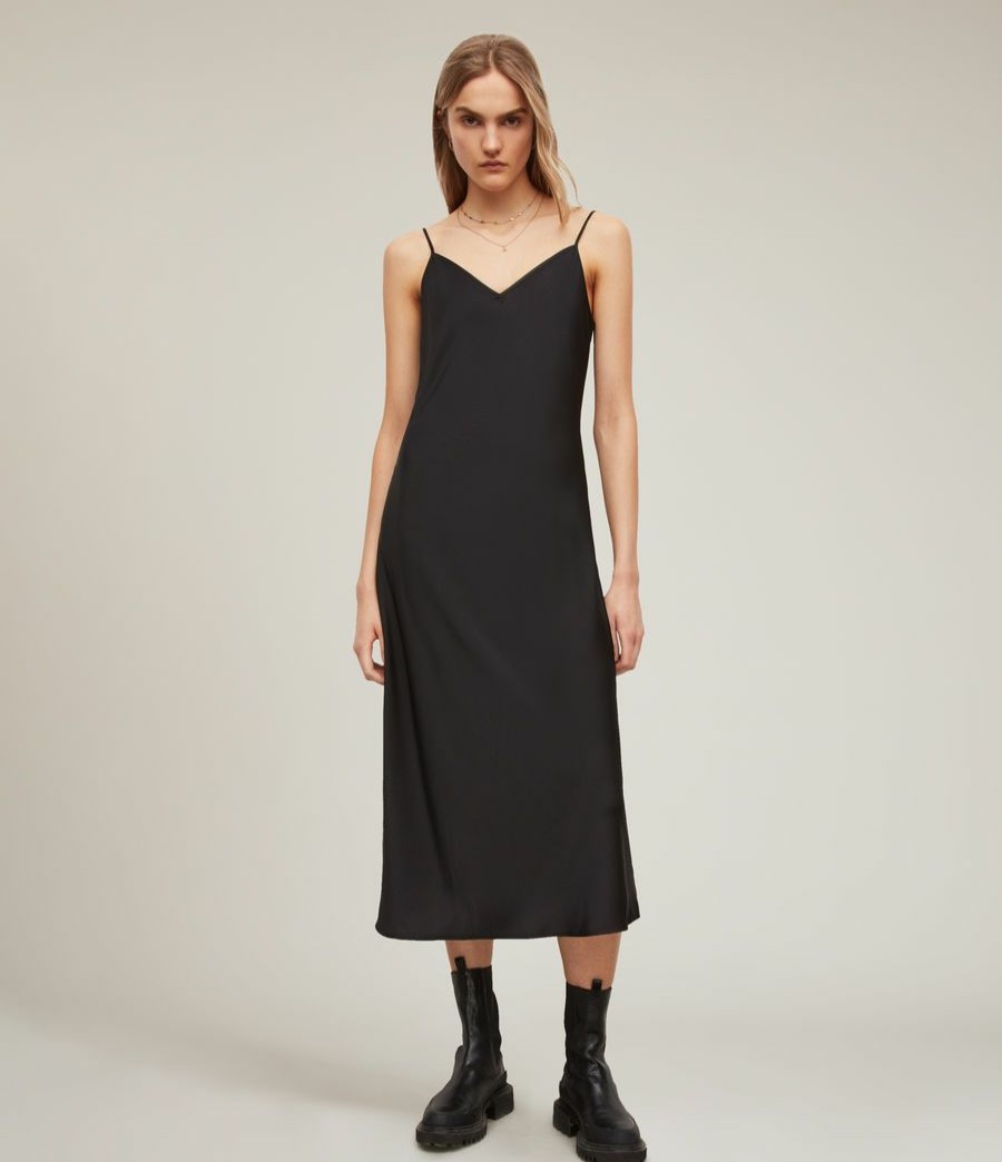 Women'S * | Allsaints Sale Tierny Corina 2-In-1 Midi Dress