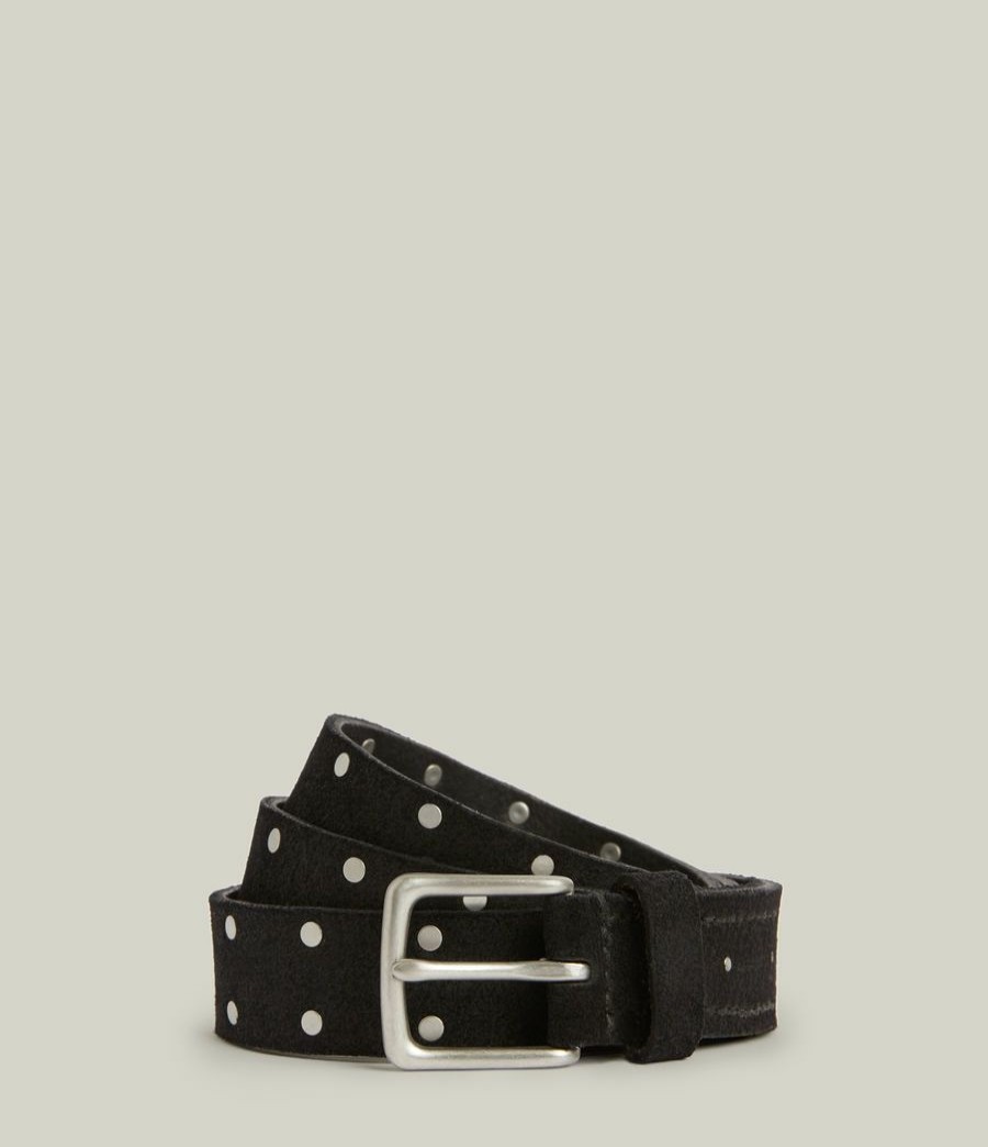 Men'S * | Shop Allsaints Trent Leather Belt