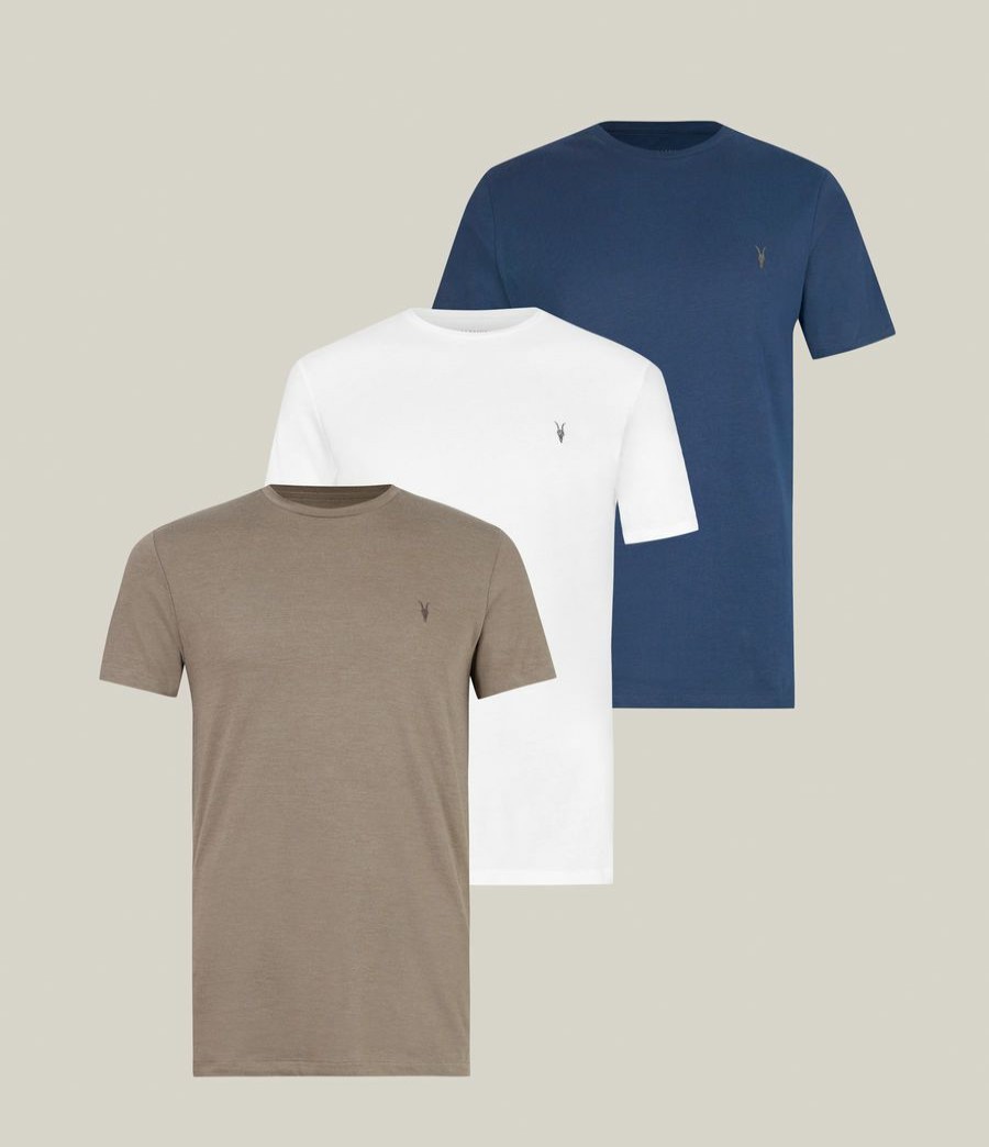 Men'S * | Shop Allsaints Tonic Crew 3 Pack T-Shirts