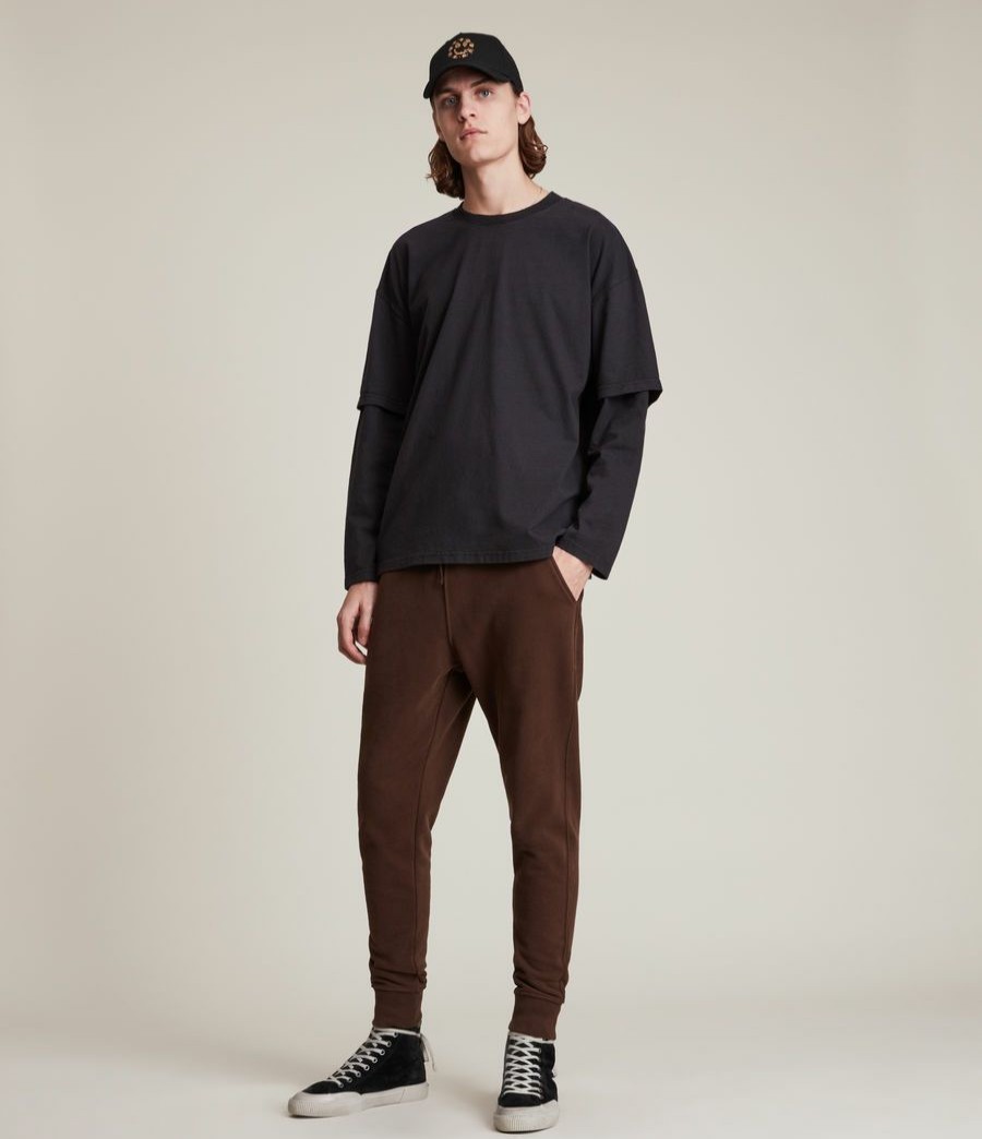 Men'S * | Shop Allsaints Raven Cuffed Slim Sweatpants