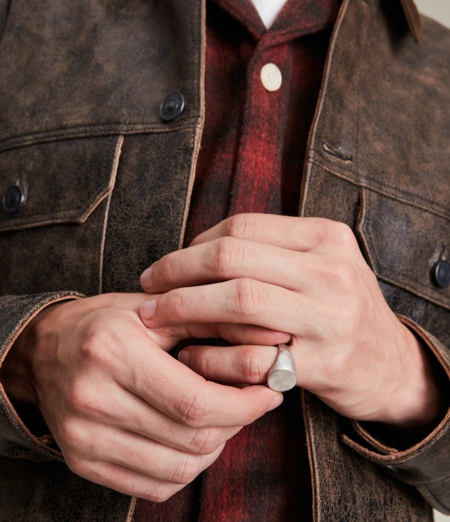 Men'S * | Shop Allsaints Izaac Sterling Silver Ring