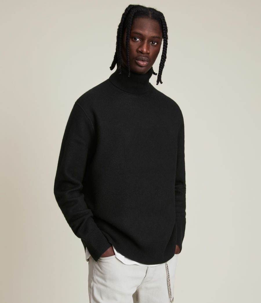 Men'S * | Shop Allsaints Madden Roll Neck Jumper