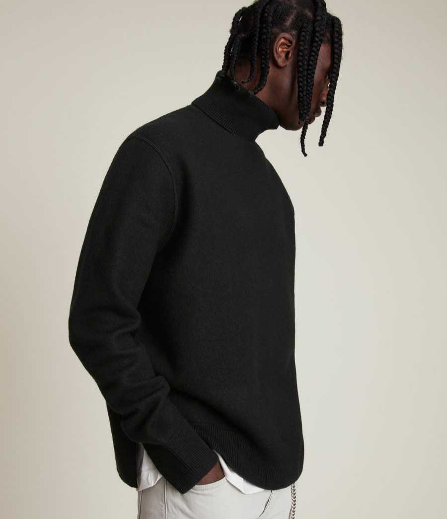 Men'S * | Shop Allsaints Madden Roll Neck Jumper