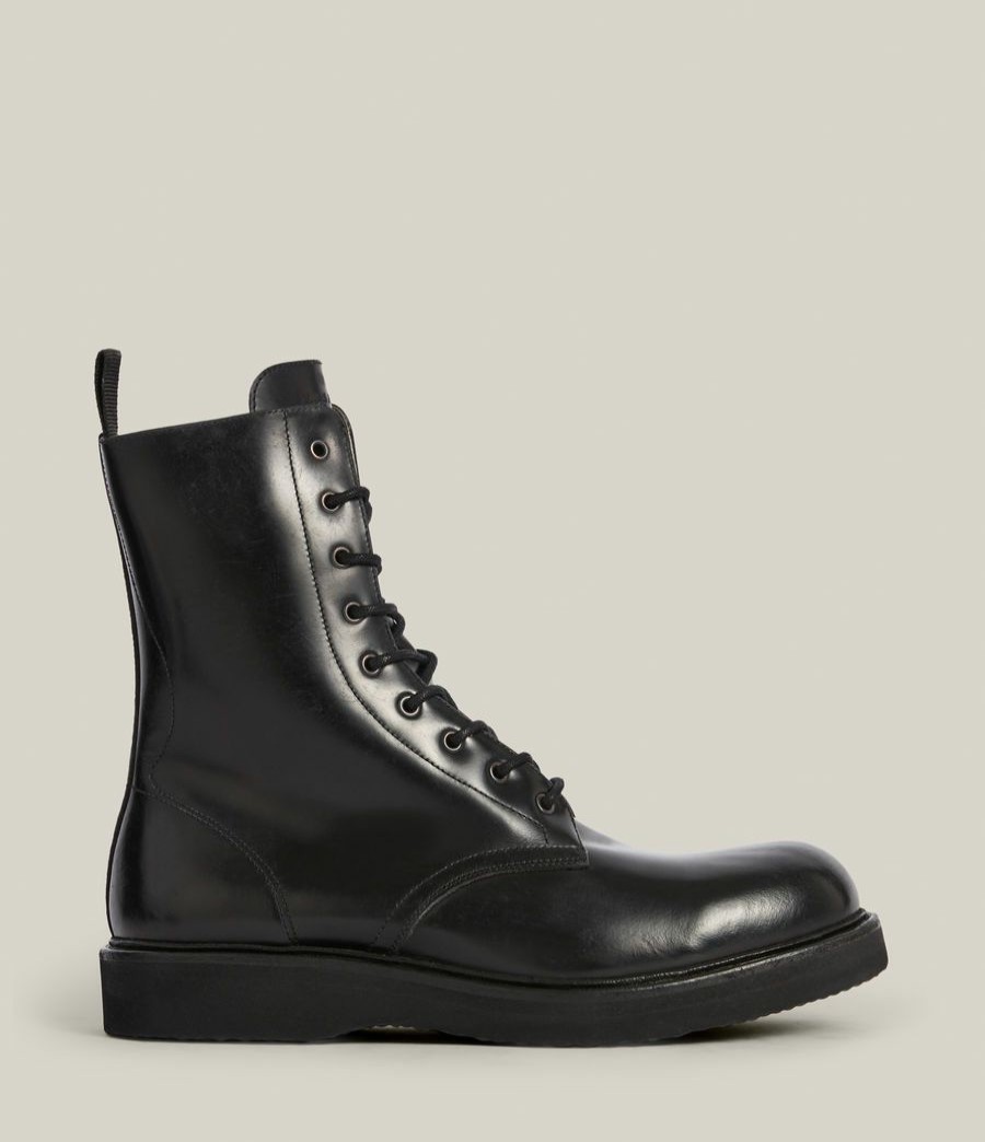 Men'S * | Shop Allsaints Shaw Leather Boots