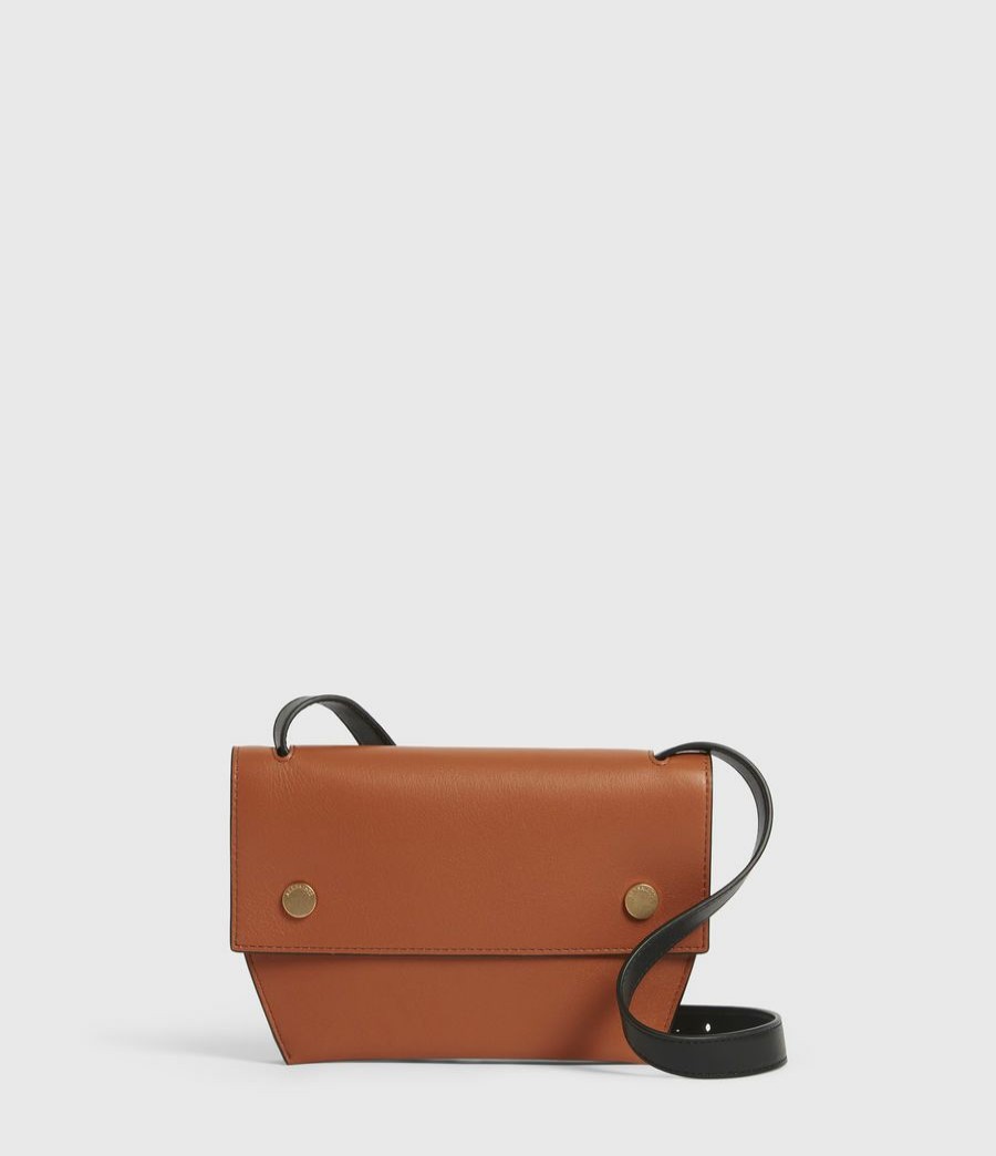 Women'S * | Shop Allsaints Corbet Leather Crossbody Bumbag