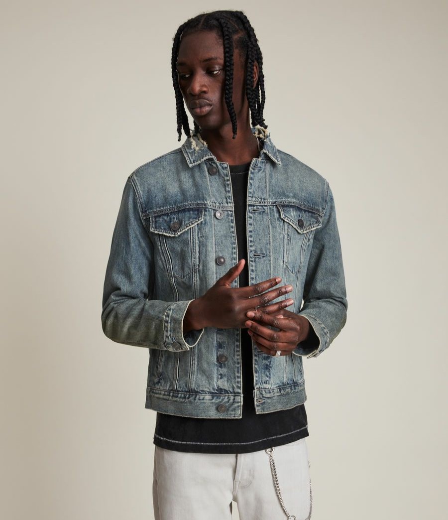 Men'S * | Shop Allsaints Frun Denim Jacket