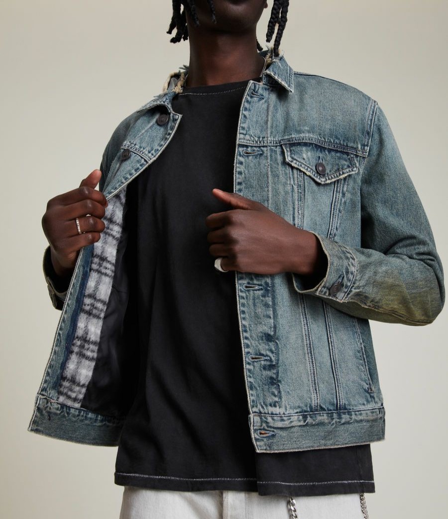 Men'S * | Shop Allsaints Frun Denim Jacket