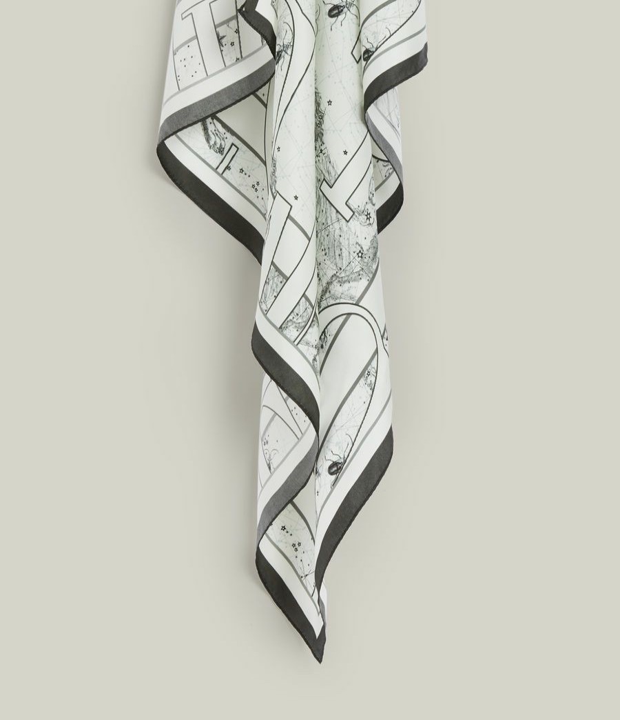 Women'S * | Shop Allsaints Astraeus Square Silk Scarf