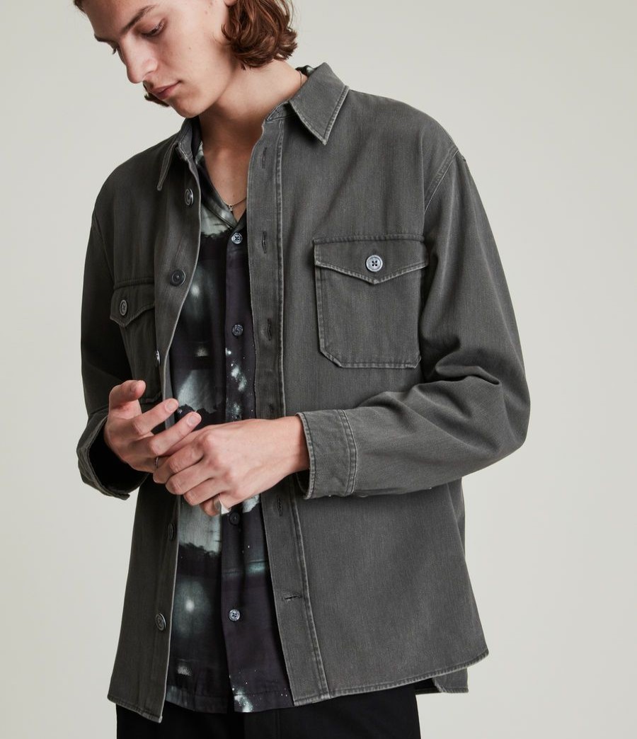 Men'S * | Shop Allsaints Drobak Shirt