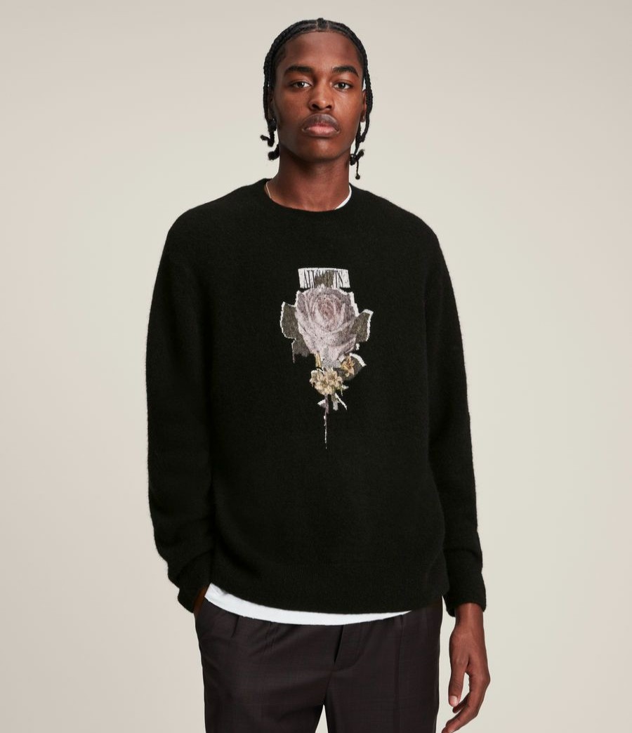 Men'S * | Shop Allsaints Wreath Crew Jumper