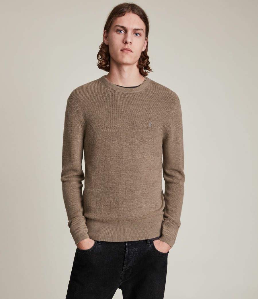 Men'S * | Shop Allsaints Ivar Merino Crew Jumper