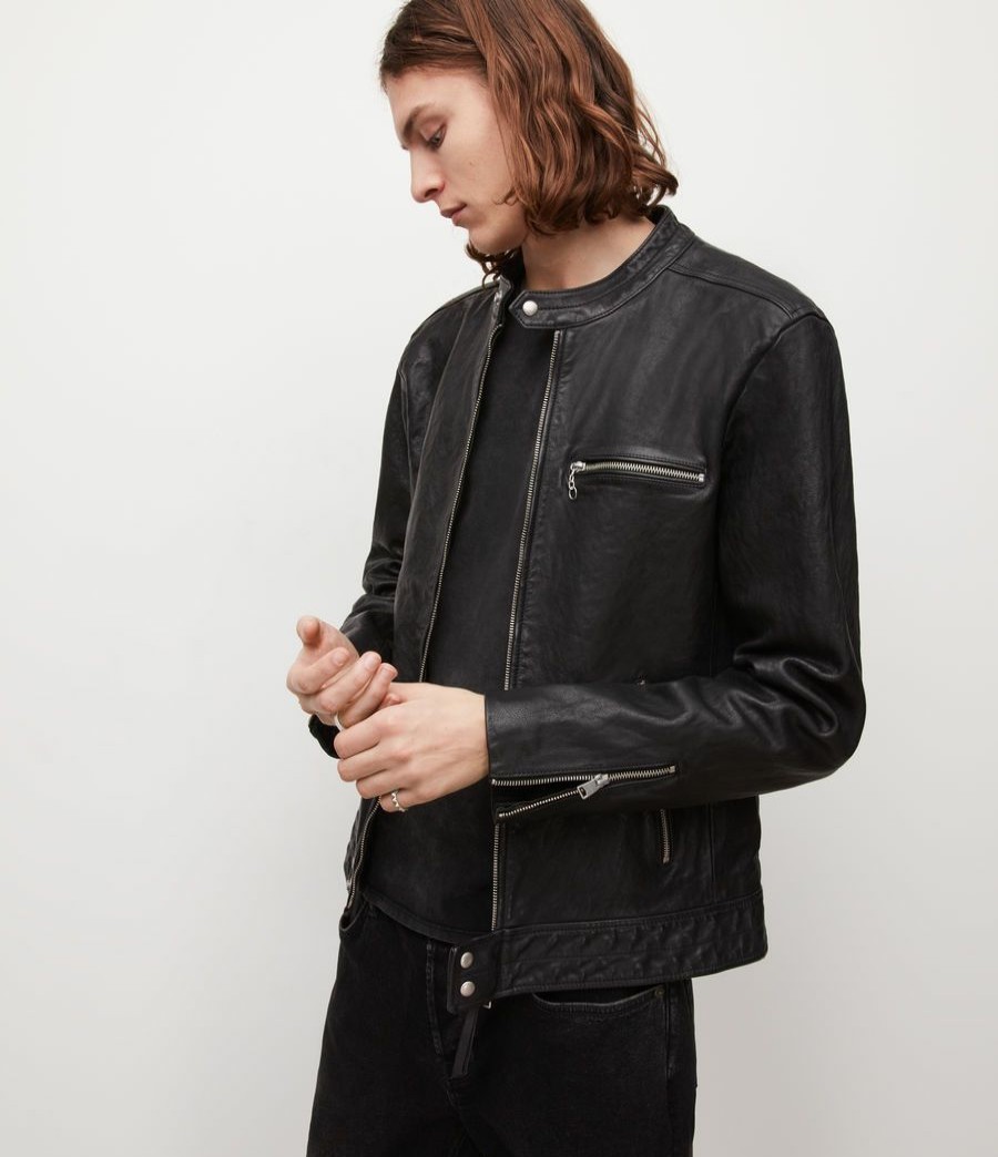 Men'S * | Shop Allsaints Reo Leather Jacket