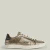 Women'S * | Shop Allsaints Sheer Studded Leather Trainers