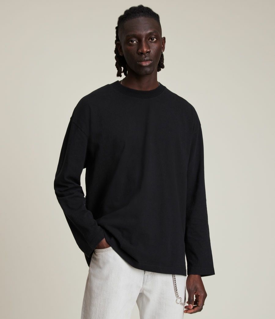 Men'S * | Shop Allsaints Kyan Long Sleeve T-Shirt