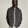 Men'S * | Shop Allsaints Dillingham Wool Blend Overshirt