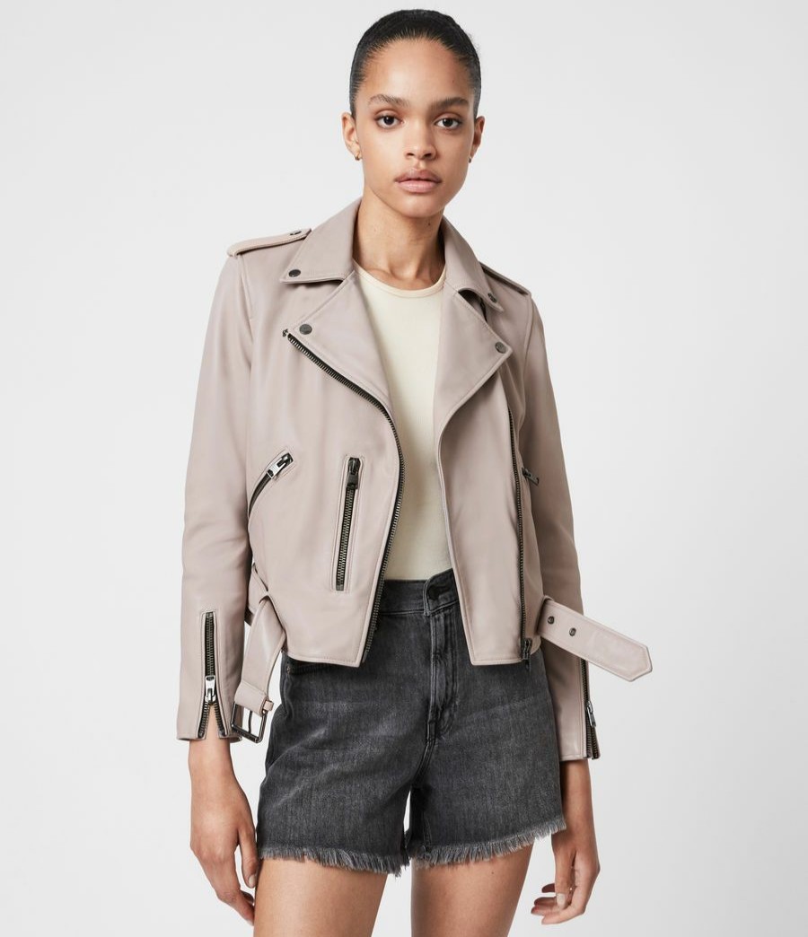 Women'S * | Allsaints Sale Balfern Leather Biker Jacket