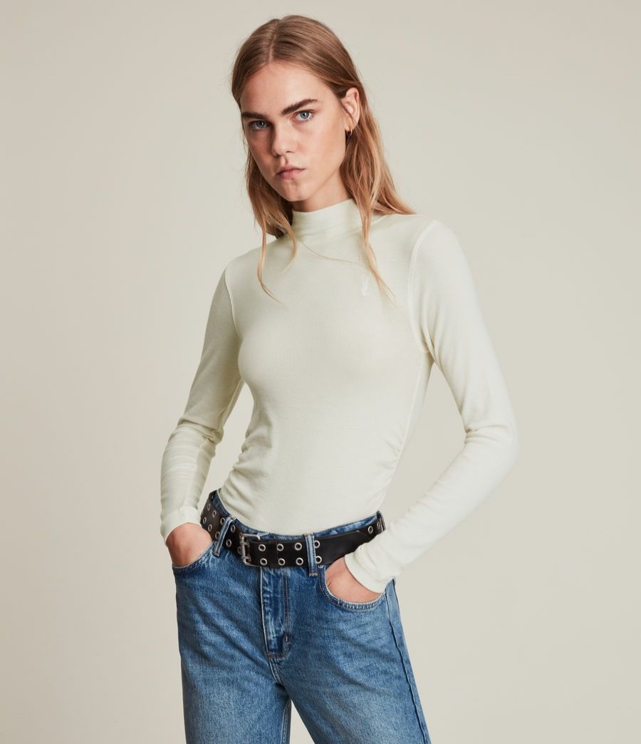 Women'S * | Allsaints Sale Francesco Rina Roll Neck T-Shirt