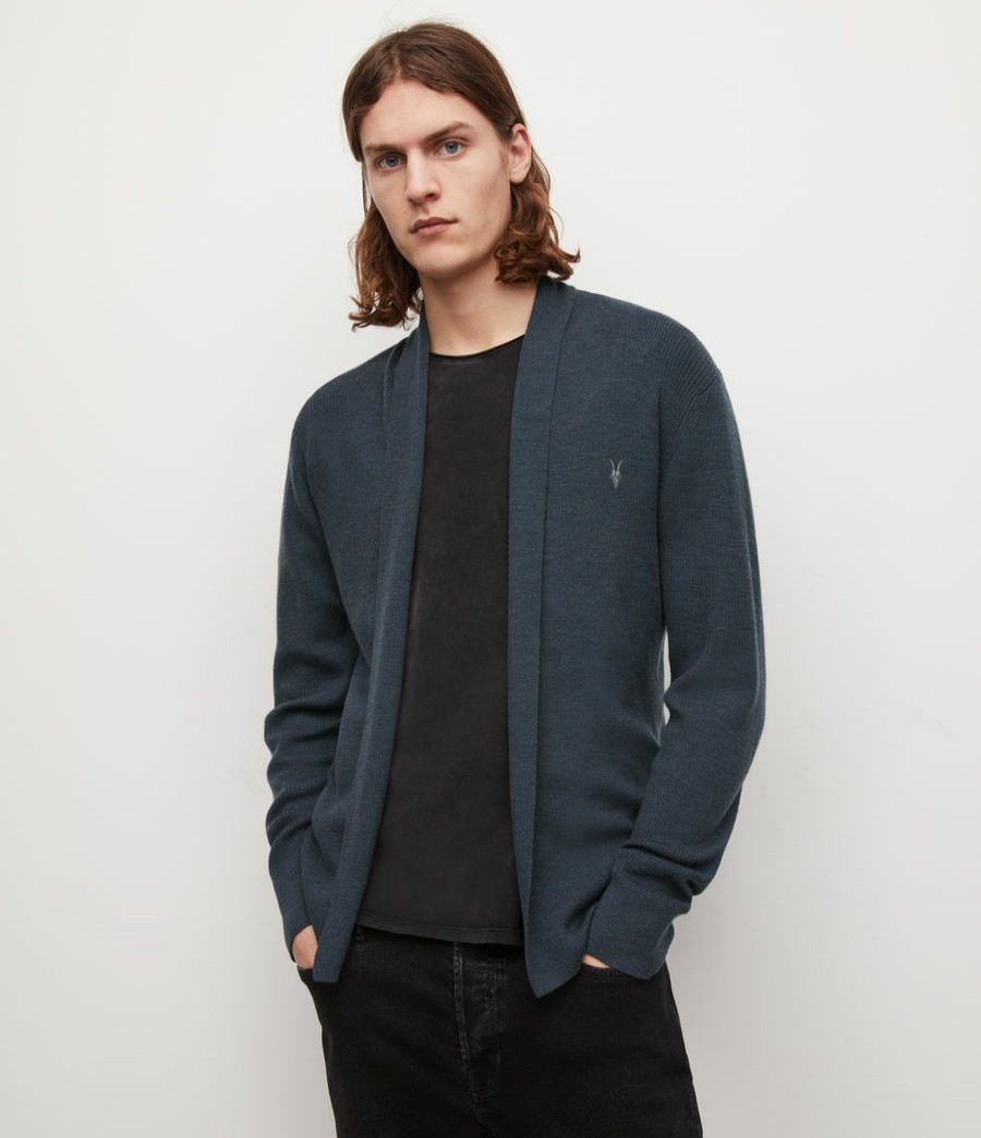 Men'S * | Shop Allsaints Mode Merino Open Cardigan