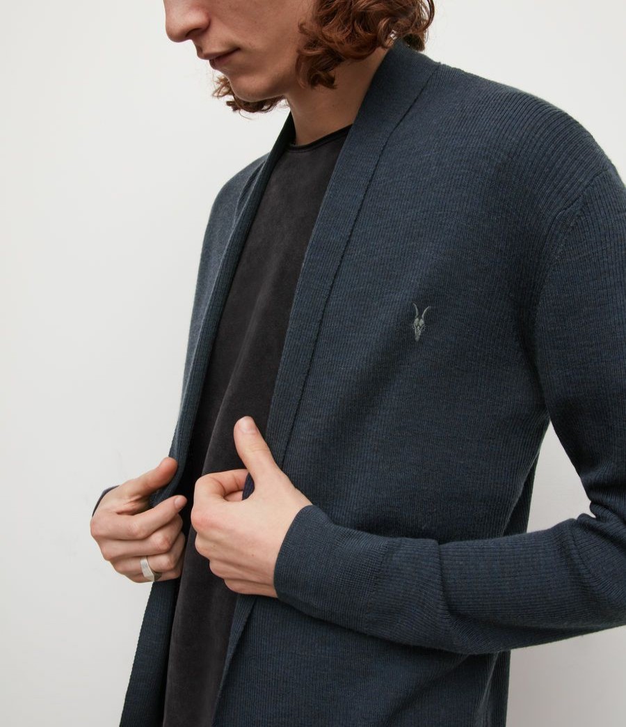 Men'S * | Shop Allsaints Mode Merino Open Cardigan