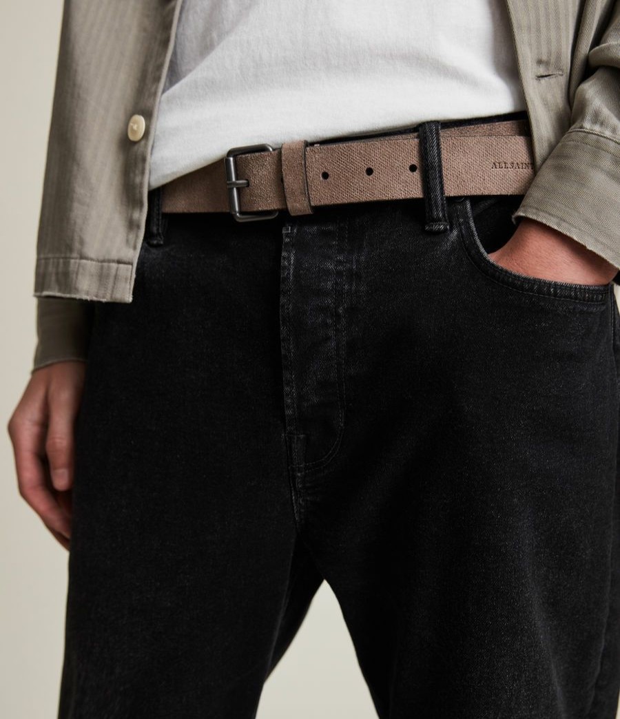 Men'S * | Shop Allsaints Asher Suede Belt