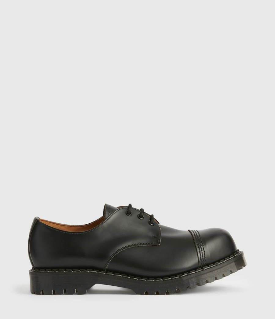 Men'S * | Shop Allsaints Gower Leather Derby Shoes