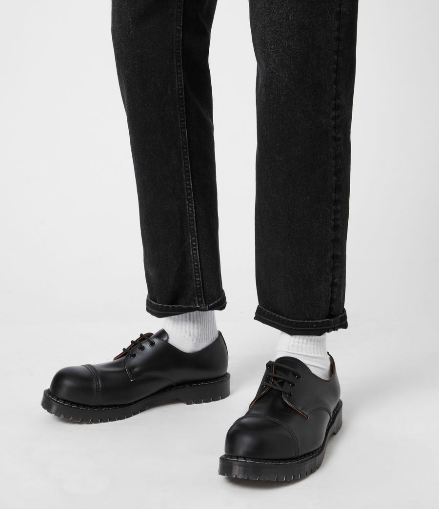 Men'S * | Shop Allsaints Gower Leather Derby Shoes