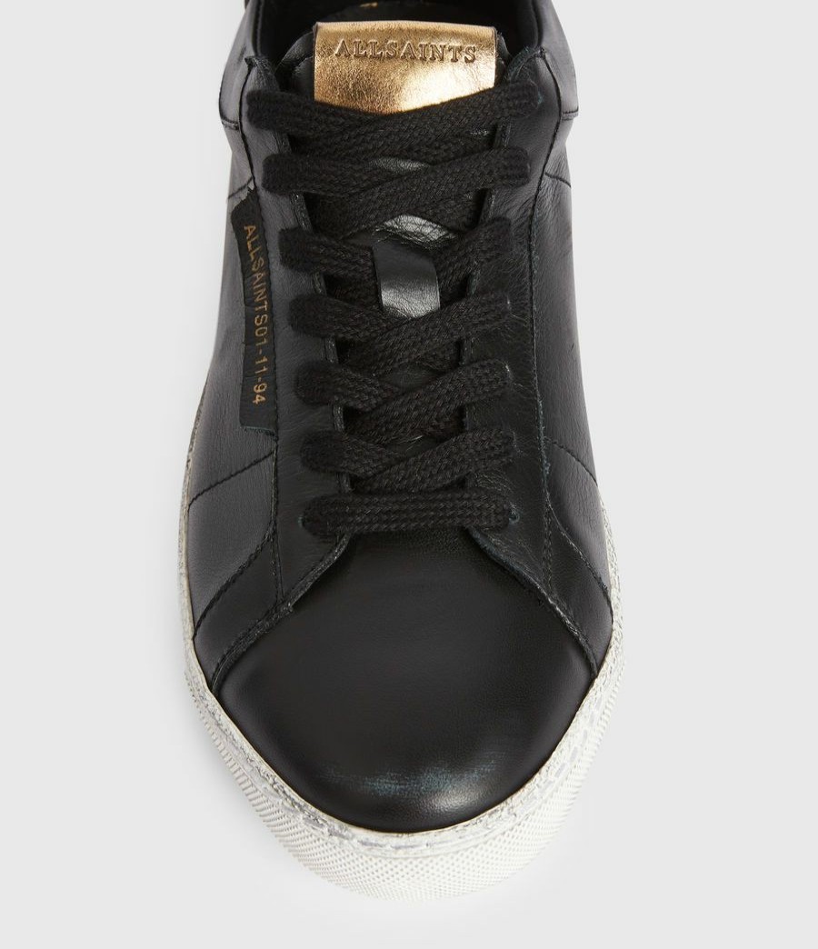 Women'S * | Shop Allsaints Sheer Low Top Leather Trainers