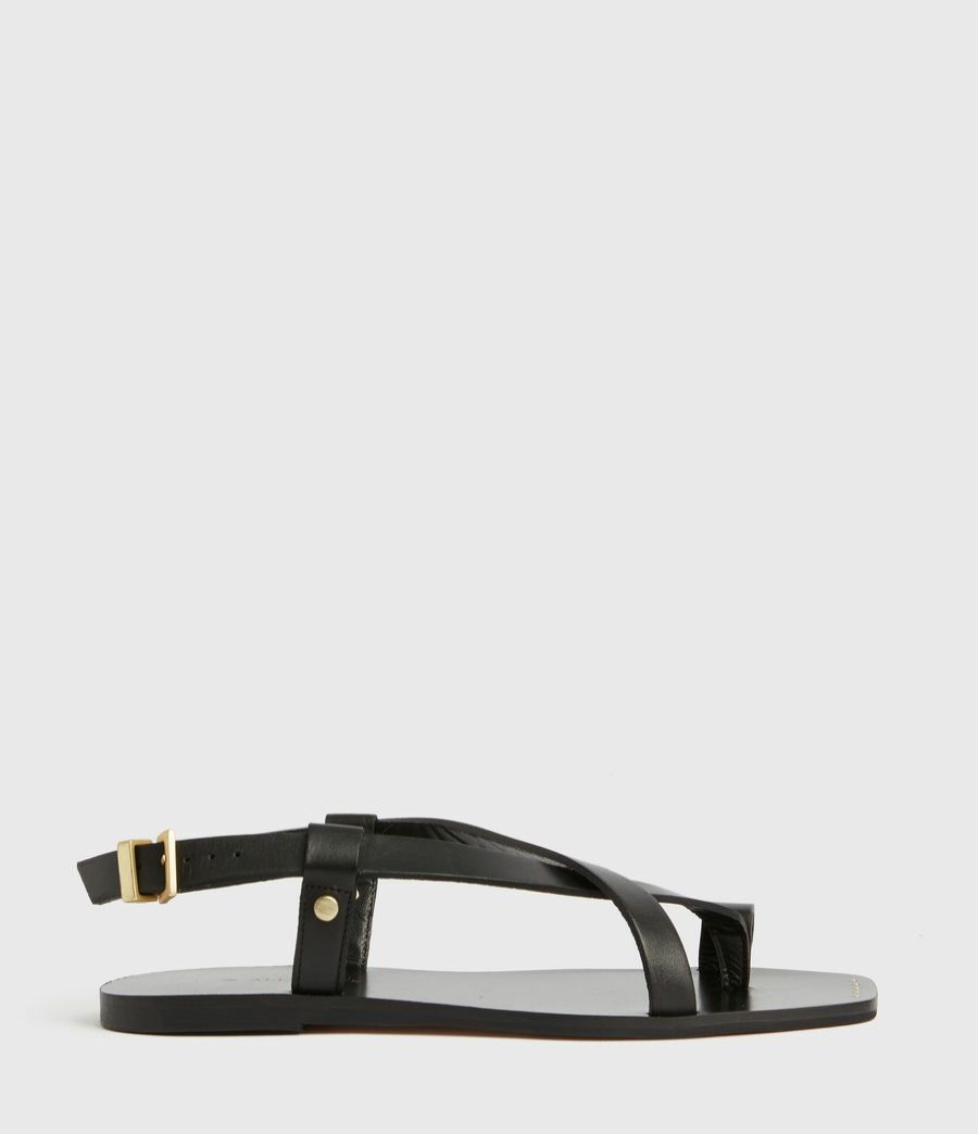 Women'S * | Shop Allsaints Eden Leather Sandals