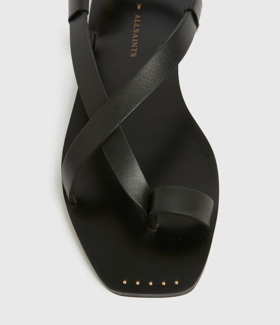 Women'S * | Shop Allsaints Eden Leather Sandals