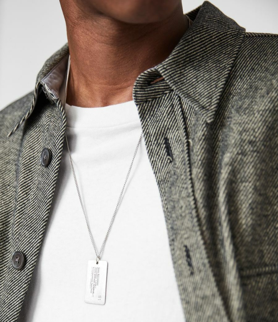 Men'S * | Shop Allsaints Hope Springs Pendant Sterling Silver Necklace