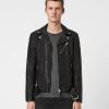 Men'S * | Shop Allsaints Rigg Leather Biker Jacket