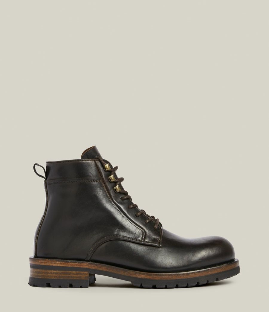 Men'S * | Shop Allsaints Holster Leather Boots