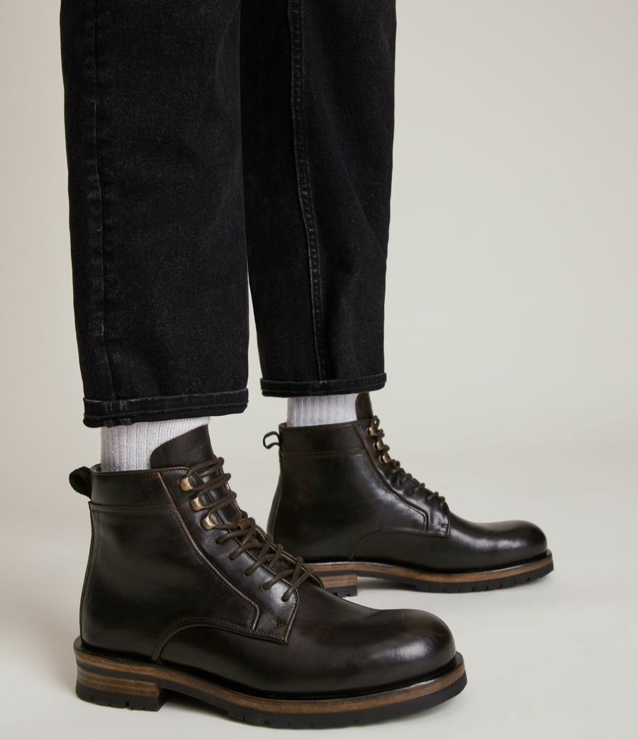 Men'S * | Shop Allsaints Holster Leather Boots