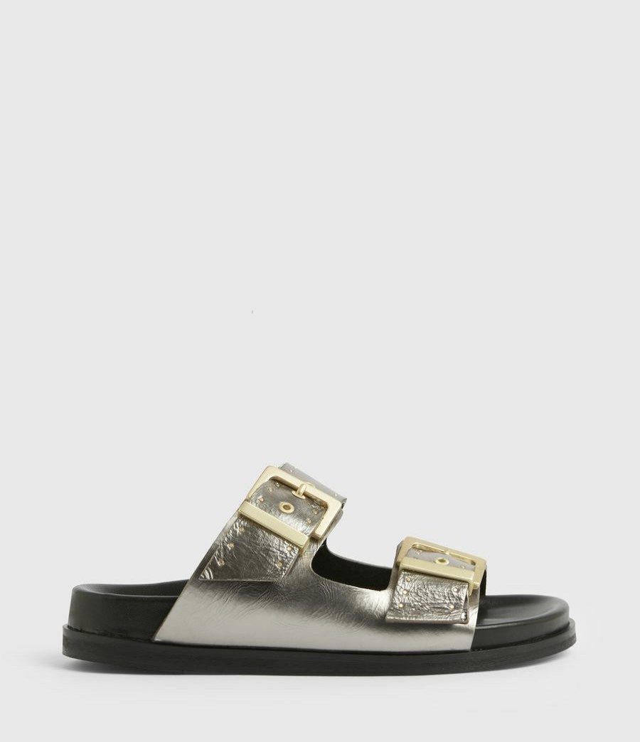 Women'S * | Shop Allsaints Mae Leather Sandals