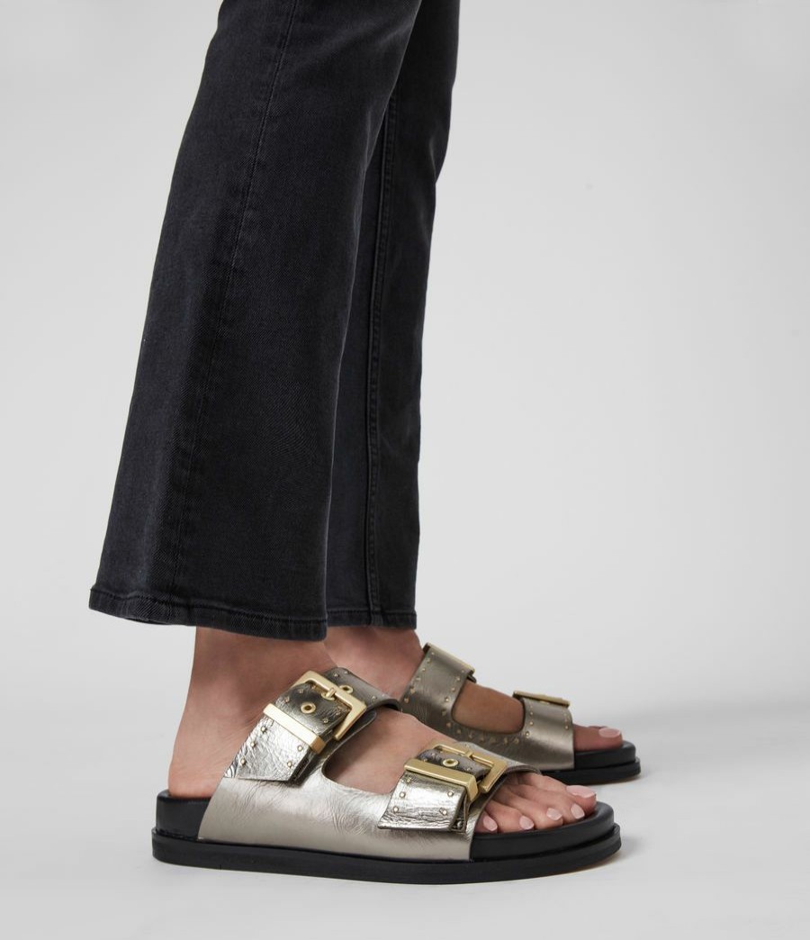 Women'S * | Shop Allsaints Mae Leather Sandals