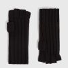 Men'S * | Shop Allsaints Ribbed Cut Off Finger Wool Blend Gloves